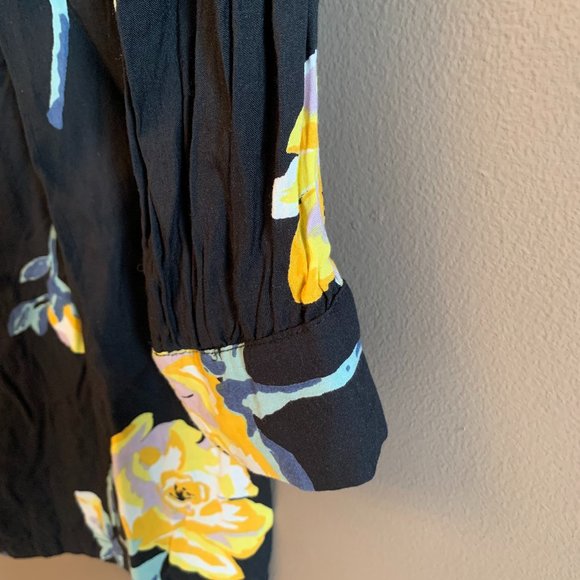 Volcom Black Floral Jumpsuit - Picture 4 of 5